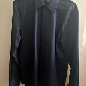 Van Heusen Men's Navy Blue Shirt